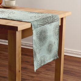 ヴィンテージシーシャンティ | Steampunk Compass Ephemera ショートテーブルランナー