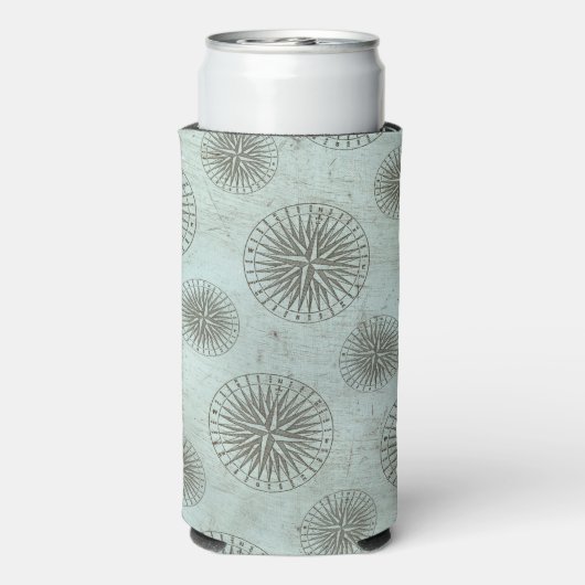 ヴィンテージシーシャンティ | Steampunk Compass Ephemera スリム缶クーラー (Seltzer裏面)