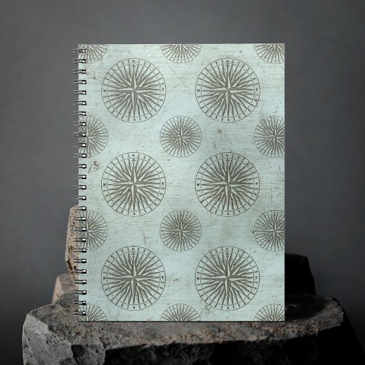 ヴィンテージシーシャンティ | Steampunk Compass Ephemera ノートブック