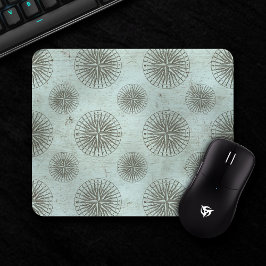 ヴィンテージシーシャンティ | Steampunk Compass Ephemera マウスパッド