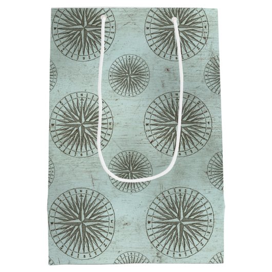 ヴィンテージシーシャンティ | Steampunk Compass Ephemera ミディアムペーパーバッグ (裏面)