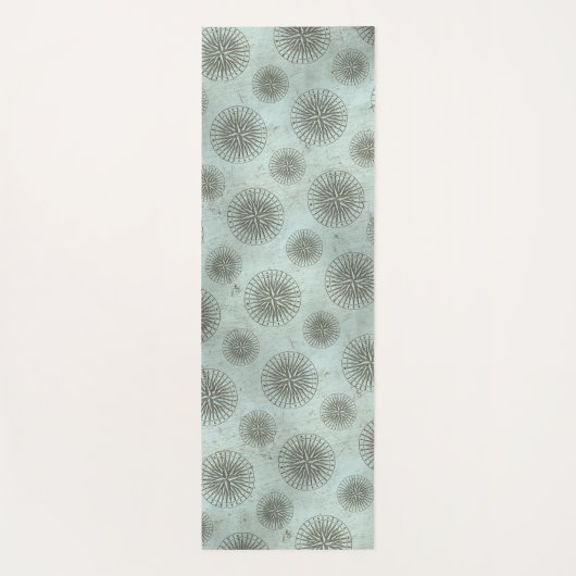 ヴィンテージシーシャンティ | Steampunk Compass Ephemera ヨガマット (裏面)