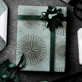 ヴィンテージシーシャンティ | Steampunk Compass Ephemera ラッピングペーパー