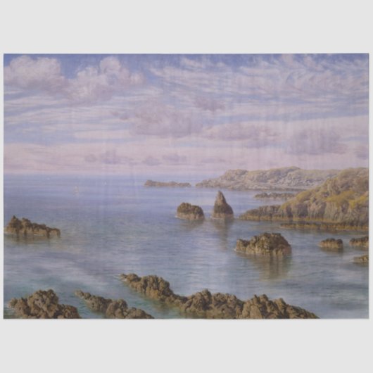 ヴィンテージシーショアアンティーク海コーストデクページ 薄葉紙 (正面)