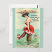 ヴィンテージシーショアトラベルポストカード ポストカード (正面/裏面)