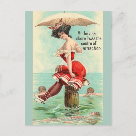 ヴィンテージシーショアトラベルポストカード ポストカード (正面)