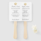 ヴィンテージシーシ結婚ェルのメニュー ハンドファン (正面&裏面)