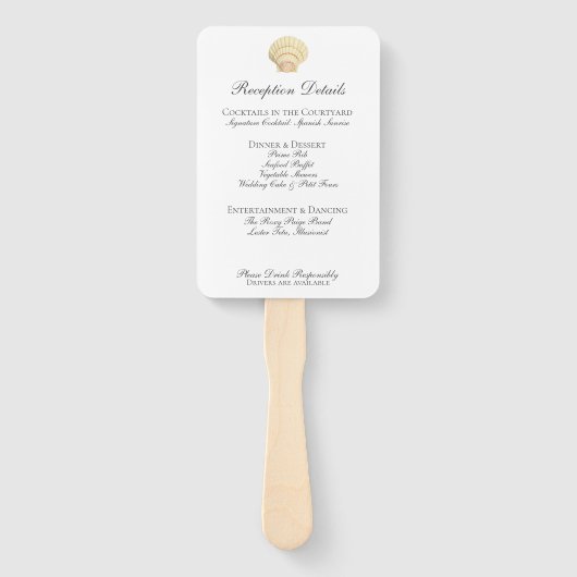 ヴィンテージシーシ結婚ェルのメニュー ハンドファン (裏面)