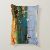 ヴィンテージシースケープナッサウ港バイビエルシュタット アクセントクッション (裏面(縦))