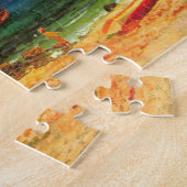 ヴィンテージシースケープナッサウ港バイビエルシュタット ジグソーパズル (側面)