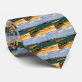 ヴィンテージシースケープナッサウ港バイビエルシュタット ネクタイ (ロール)