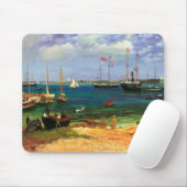 ヴィンテージシースケープナッサウ港バイビエルシュタット マウスパッド (マウス)