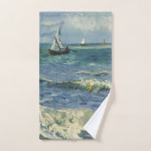 ヴィンテージシースケープLes Saintes-Maries-de-la-Me付近 バスタオルセット (ハンドタオル)