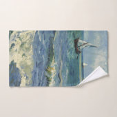 ヴィンテージシースケープLes Saintes-Maries-de-la-Me付近 バスタオルセット (ハンドタオル)