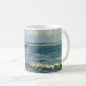 ヴィンテージシースケープLes Saintes-Maries-de-la-Mer付近 コーヒーマグカップ (正面右)