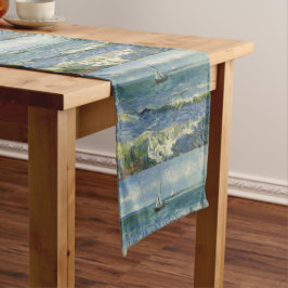 ヴィンテージシースケープLes Saintes-Maries-de-la-Mer付近 ロングテーブルランナー