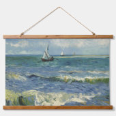 ヴィンテージシースケープLes Saintes-Maries-de-la-Mer付近 吊り下げ型タペストリー (正面)