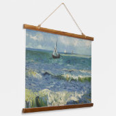 ヴィンテージシースケープLes Saintes-Maries-de-la-Mer付近 吊り下げ型タペストリー (傾斜あり)