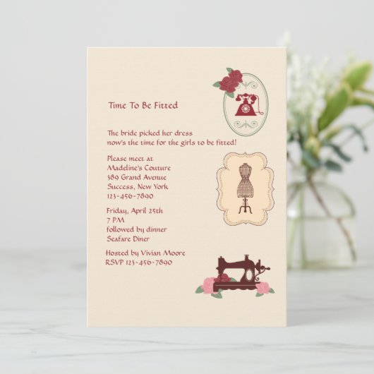 ヴィンテージシーストレス招待状 招待状 (スタンド正面)