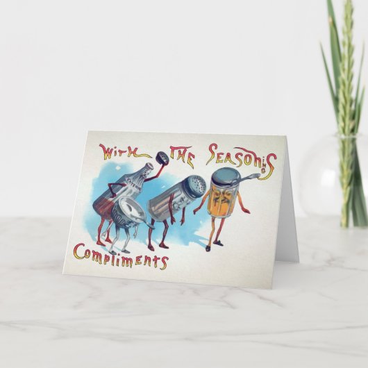 ヴィンテージシーズニング無料ホリデーカード シーズンカード (正面)