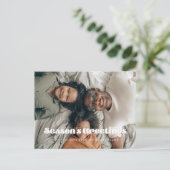 ヴィンテージシーズンのグリーティングクリスマスホリデー写真 ポストカード (スタンド正面)