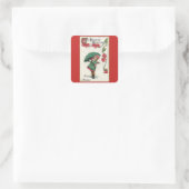 ヴィンテージシーズングリーティングガール スクエアシール (バッグ)