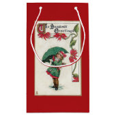 ヴィンテージシーズングリーティングガール スモールペーパーバッグ (裏面)