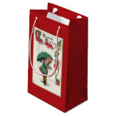 ヴィンテージシーズングリーティングガール スモールペーパーバッグ (裏面アングル)