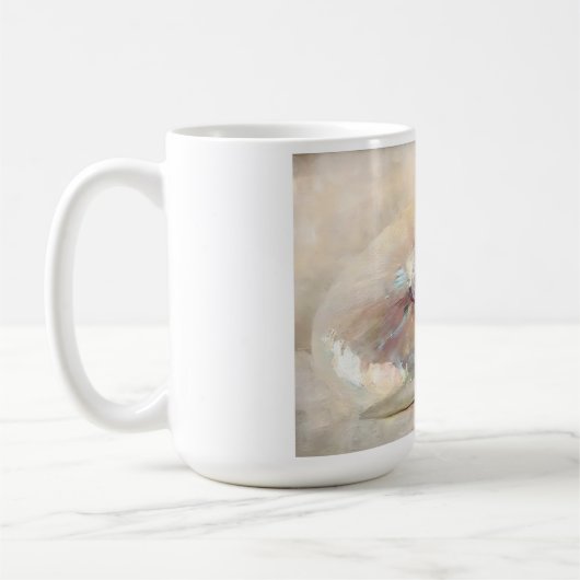 ヴィンテージシーセ絵を描ルズニュートラルパステルトーン コーヒーマグカップ (左)