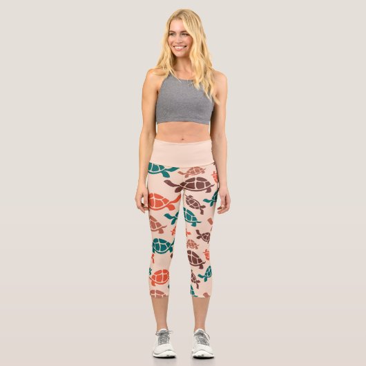 ヴィンテージシータートルカプリレギンス カプリレギンス (正面)