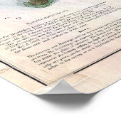 ヴィンテージシーダー鍵諸島フロリダコースト ポスター (角)