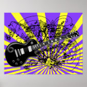 ヴィンテージシートミュージックロックNロール ポスター (正面)