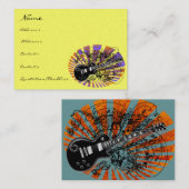 ヴィンテージシートミュージックロックNロール 名刺 (正面/裏面)