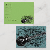 ヴィンテージシートミュージックロックNロール 名刺 (正面/裏面)