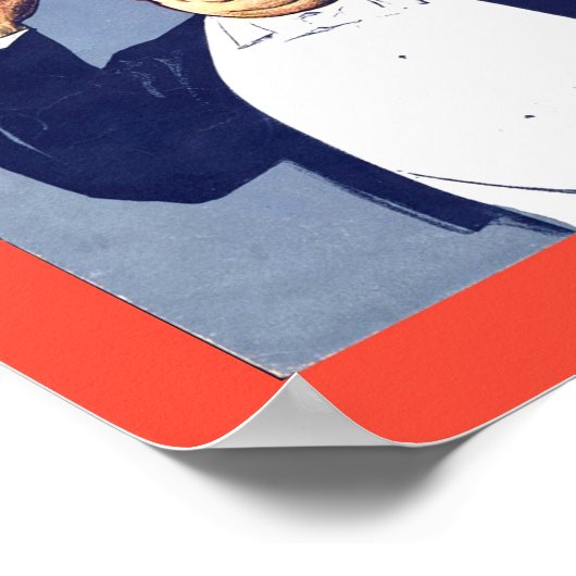 ヴィンテージシート音楽カバーアートロブスターグライド ポスター (角)