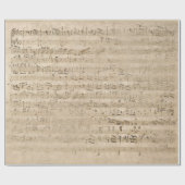 ヴィンテージシート音楽グランジアンティークオールドパーチメント ラッピングペーパー (フラット)