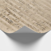 ヴィンテージシート音楽グランジアンティークオールドパーチメント ラッピングペーパー (角)
