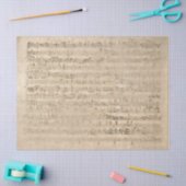 ヴィンテージシート音楽グランジアンティークオールドパーチメント 薄葉紙 (クラフト)