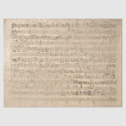 ヴィンテージシート音楽グランジアンティークオールドパーチメント 薄葉紙 (正面)