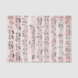 ヴィンテージシート音楽コラージュ 薄葉紙