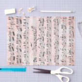 ヴィンテージシート音楽コラージュ 薄葉紙 (クラフト)