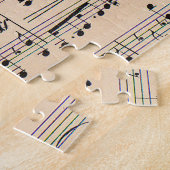 ヴィンテージシート音楽スコアノート ジグソーパズル (側面)