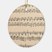 ヴィンテージシート音楽スコアノート セラミックオーナメント (左)