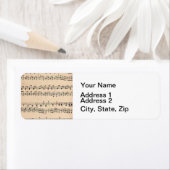 ヴィンテージシート音楽スコアノート ラベル (インサイチュ)