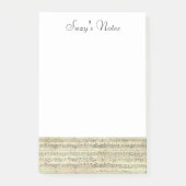 ヴィンテージシート音楽ノートミュージシャン ポストイット (正面)