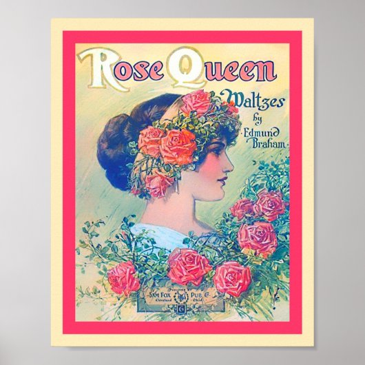 ヴィンテージシート音楽バラクイーンウォートズカバープリント ポスター (正面)