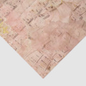 ヴィンテージシート音楽フローラの分離 薄葉紙 (詳細)