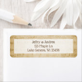 ヴィンテージシート音楽住所 シール (インサイチュ)