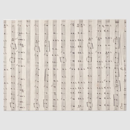 ヴィンテージシート音楽紙のデコページ 薄葉紙 (正面)