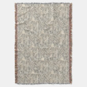 ヴィンテージシート音楽紙コラージュ スローブランケット (正面縦)